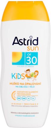 Astrid Preparat do opalania ciała Sun Kids SPF30 Face and Body Lotion 200ml  