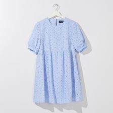 Mohito - Bawełniana mini sukienka - Niebieski - Ceny i opinie 