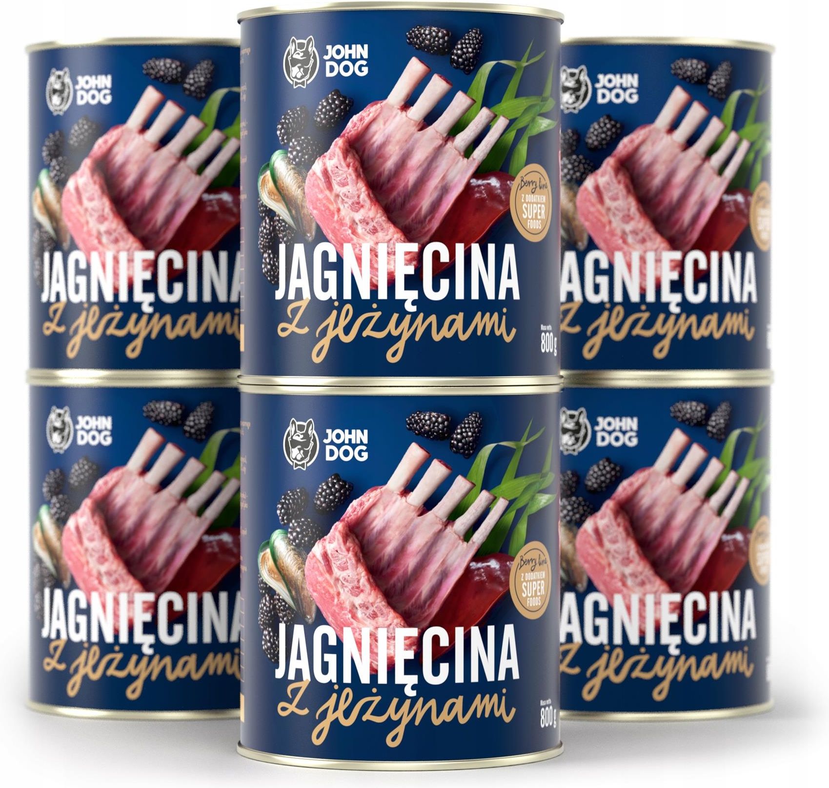 Karma John Dog Jagnięcina Z Jeżynami 6X800G Ceny i opinie Ceneo.pl