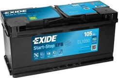 EXIDE EFB 105Ah 950 P+