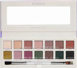 Sigma   ENCHANTED EYESHADOW PALETTE   Paleta 14 cieni do powiek z podwójnym pędzelkiem