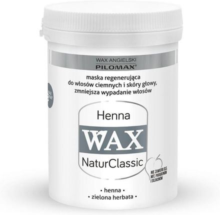 PILOMAX WAX NaturClassic HENNA Maska do włosów ciemnych 240ml