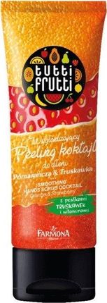 Farmona Farmona Tutti Frutti Wygładzający Peeling koktajl do dłoni Pomarańcza &Truskawka 75ml