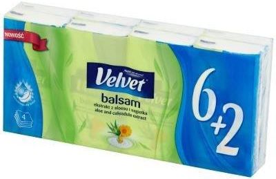 Velvet Chusteczki Higieniczne 4W 8X9Szt