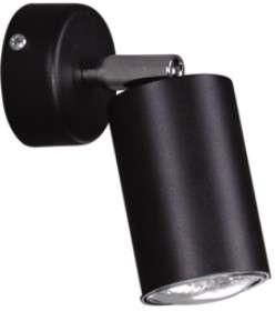Mlamp Kinkiet Lampa Ścienna Monti K-4408 Metalowa Oprawa Regulowana Reflektorek Tuba Czarna 