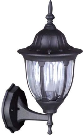 Mlamp Ścienna Lampa Elewacyjna Vasco K-5007An Klasyczna Oprawa Kinkiet Zewnętrzny Outdoor Ip44 Czarny 