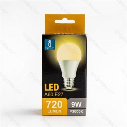 Aigostar Led A5 A60 Big Angle E27 9W 3000K Color Box 