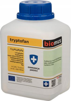 Tryptofan L-tryptophan czysty 250g Biomus