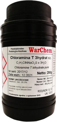 Chloramina T 3hydrat - czysta - 250g Warchem