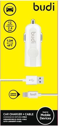 Budi USB 12W z kablem Lightning w zestawie (BD062L)