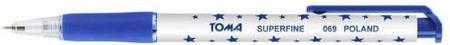 Toma Długopis S-Fine Automatyczny Niebieski To-069