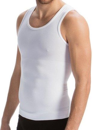 Art. 417B Męska koszulka wyszczuplająca i modelująca z chłodzącym włóknem BIAŁY XL - BIAŁY