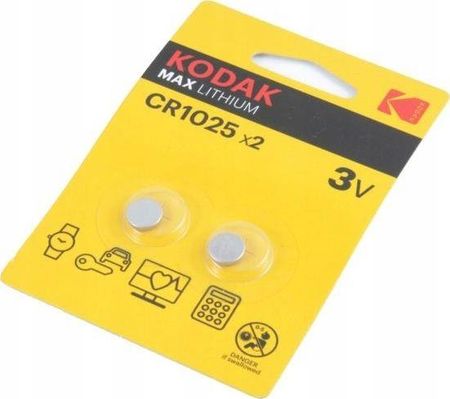 Kodak Bateria Litowa Kodak 3v Cr1025 Dl1025 1025 2 Szt.
