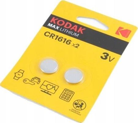 Kodak Bateria Litowa Kodak 3v Cr1616 Dl1616 Ya 2 Szt.