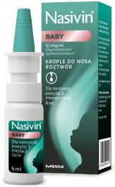 Nasivin BABY 0,1 mg/ml Oxymetazolini hydrochloridum krople do nosa 10 ml