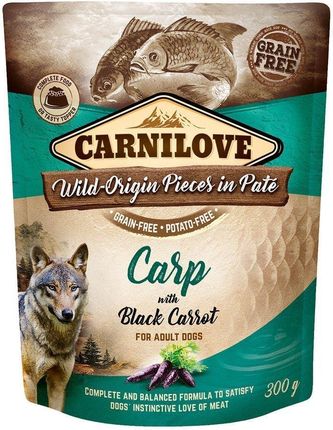 Carnilove Dog Pouch Carp&Black Carrot 300G