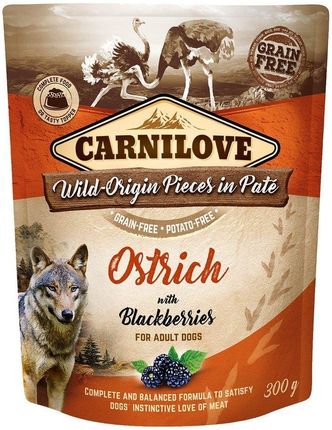 Carnilove Dog Pouch Ostrich&Blackberries 300G