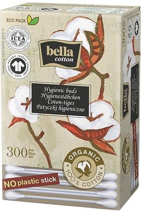 Bella Cotton Bio Papierowe Patyczki Higieniczne Papier 300 szt
