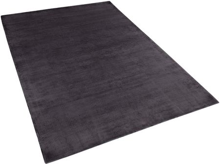 Beliani Nowoczesny dywan z wiskozy krótkie włosie prostokątny 140 x 200 cm ciemnoszary Gesi