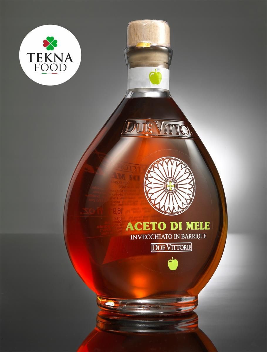 Due Vittorie Włoski Ocet Jabłkowy Beczkowany 500ml - zdjęcie 2 Due Vittorie Włoski Ocet Jabłkowy Beczkowany 500ml