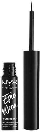 NYX Professional Makeup Epic Wear Waterproof Liquid Eye & Body Liner 01 Black 3,5 ml
