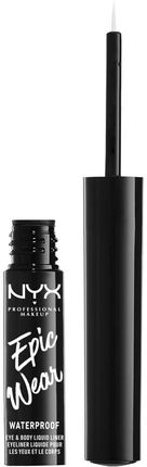 NYX Professional Makeup Epic Wear Waterproof Liquid Eye & Body Liner 04 White 3,5 ml