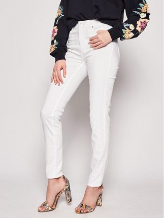 Cropp Mom jeans z przetarciami Biały Ceny i opinie Cropp Mom jeans z przetarciami Biały Ceny i opinie
