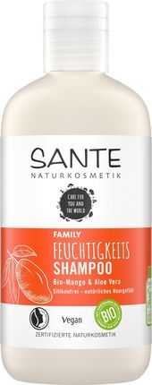 Sante Family Nawilżający Szampon Z Organicznym Mango I Aloesem Dla Całej Rodziny 250 ml