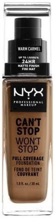 Nyx Professional Makeup Can'T Stop Won'T Stop Full Coverage Foundation Podkład W Płynie Warm Carmel 30 ml