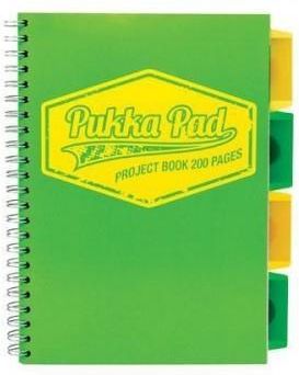 Pukka Project Book Neon B5/100 Kr Zielony (3Szt)