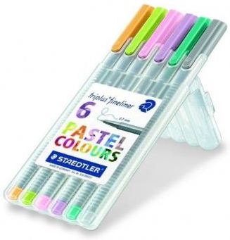 Staedtler Cienkopis Triplus 03Mm 6 Kolorów Pastelowych