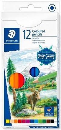 Staedtler Kredki Sześciokątne 12 Kolorów Design Journey