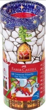 Faber Castell Flamastry Connector 18 Kolorów