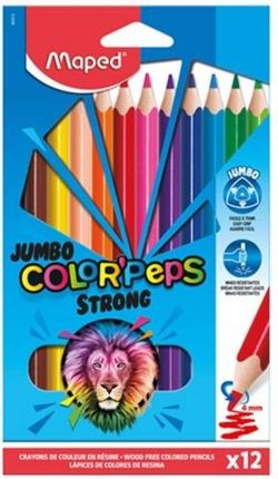 Maped Kredki Colorpeps Strong Jumbo 12 Kolorów