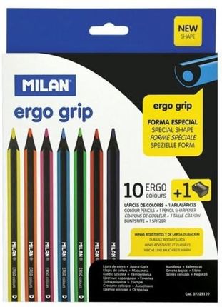 Milan Kredki Ołówkowe Ergo 10 Kolorów