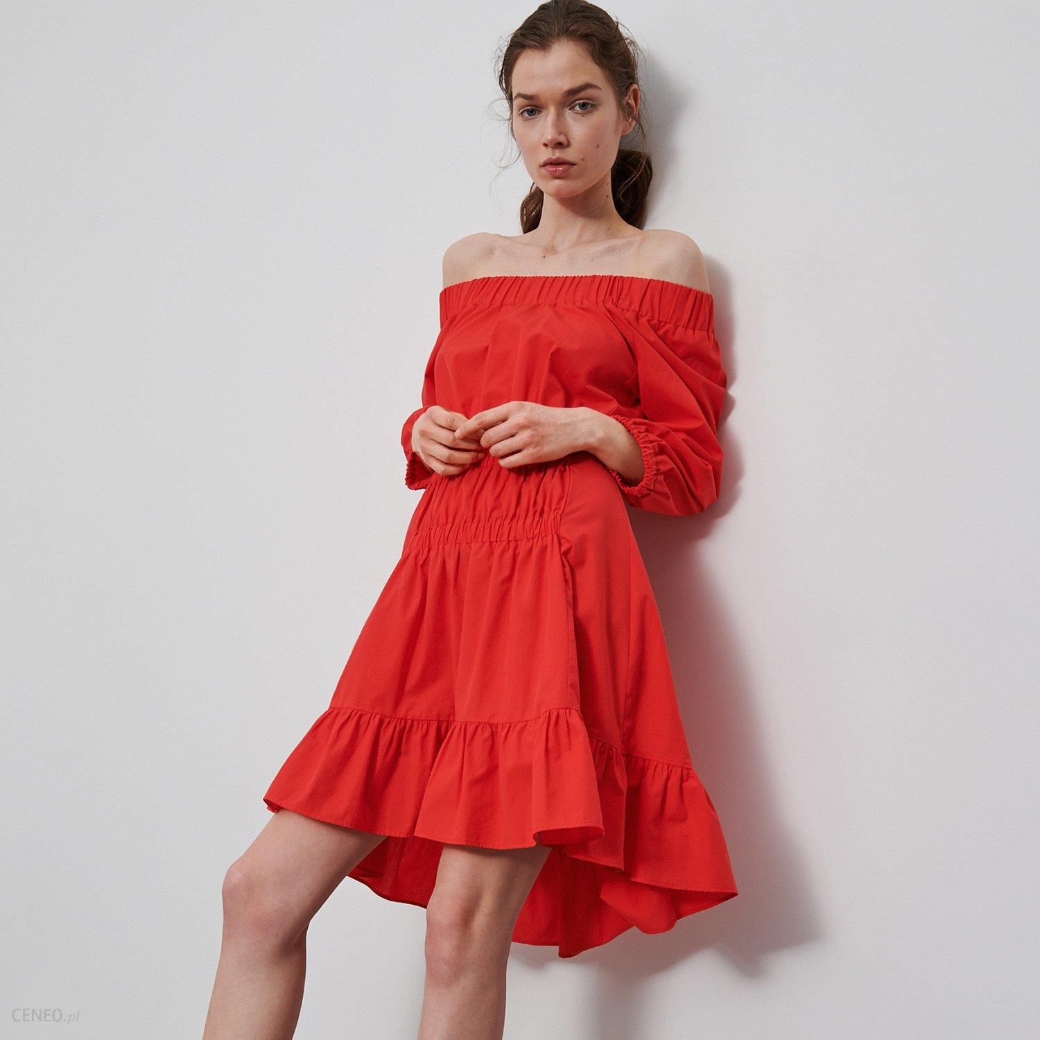 Moda Sukienki Sukienki płaszcze Reserved Sukienka p\u0142aszczowa czerwony W stylu casual 