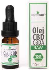 Zdjęcie Konopnysklep Olej konopny RAW 15% CBD+CBDA 10ML 1500mg - Nowogard