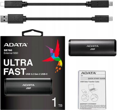 ADATA SE760 1TB USB 3.2 tytanowy (ASE760-1TU32G2-CTI)