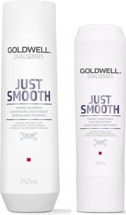 Goldwell DS Just Smooth Zestaw do włosów niesfornych szampon 250ml + odżywka 200ml