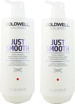 GOLDWELL JUST SMOOTH シャンプー&トリートメント Goldwell DS Just Smooth Zestaw szampon wygładzający 2x1000ml