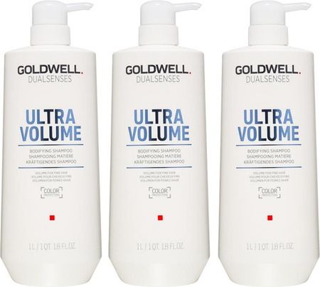 Goldwell DualSenses Ultra Volume Zestaw szampon nadający objętość 3x1000ml