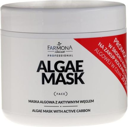 Farmona Professional Maska Algowa Z Węglem Aktywnym Algae Mask With Active Carbon 500 Ml