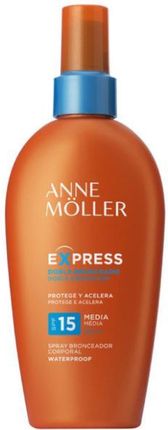 Anne Moller Przeciwsłoneczny Spray Przyspieszający Opalanie Express Sunscreen Body Spray Spf15 200 Ml