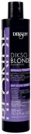 Tonizujący Szampon Przeciw Żółknięciom Włosów Dikson Dikso Blonde Anti Yellow Toning Shampoo 300 ml