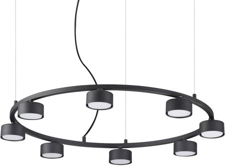 Ideal Lux Lampa Wisząca Minimalistyczna Czarna Minor Round Sp8 (1000112067)