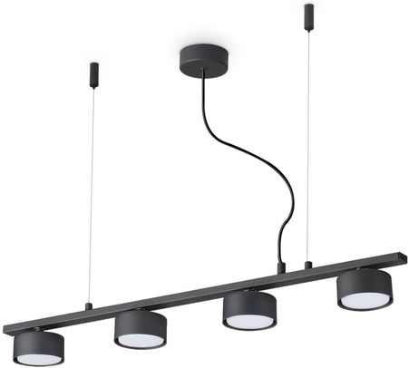 Ideal Lux Lampa Wisząca Minimalistyczna Czarna Minor Linear Sp4 (1000112064)