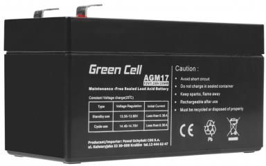 Green Cell Akumulator AGM VRLA 12V 1.2Ah (AGM17)