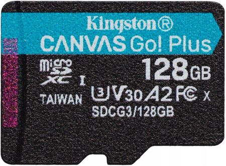 Kingston Canvas Go! Plus MicroSDXC 128GB UHS-I U3 (170R/90W) (SDCG3/128GBSP)
