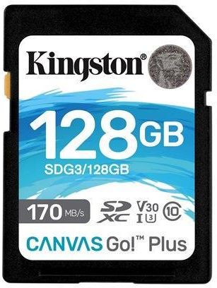 Kingston Canvas Go! Plus SDXC 128GB UHS-I U3 (170R/90W) (SDG3/128GB)