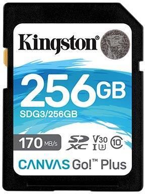 Kingston Canvas Go! Plus SDXC 256GB UHS-I U3 (170R/90W) (SDG3/256GB)